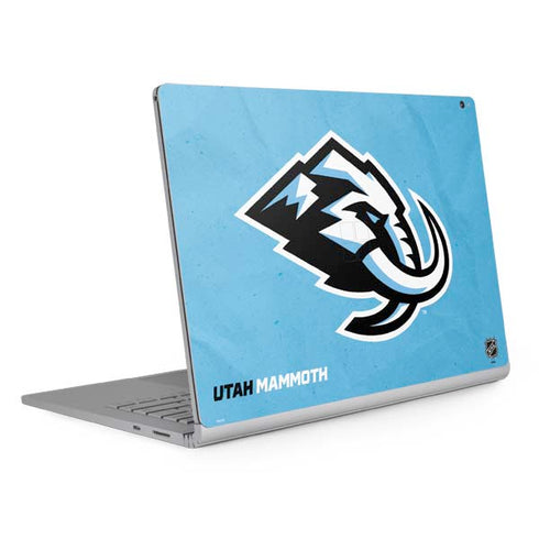 NHL Utah Mammoth Distressed Blue Surface Book 2 15in Skin